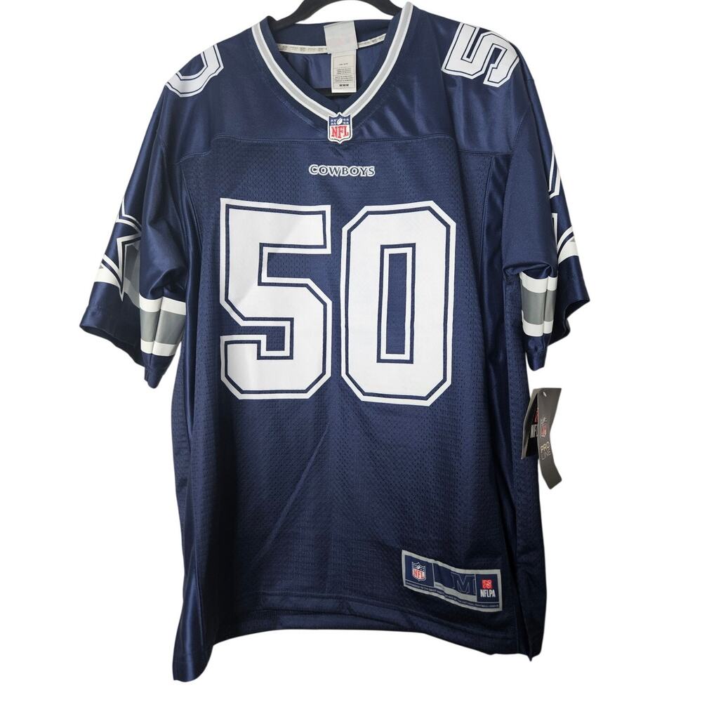 NEW NFL Pro Line M Dallas Texas Cowboys Football Jersey 50 Sean Lee Blue White